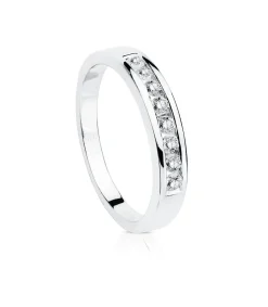 Alianza Oro Blanco 18K Diamantes 0.240 Qts.<Alda Joyeros Hot