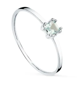 Anillo Aguamarina Oro Blanco 18K Turner<Alda Joyeros Fashion