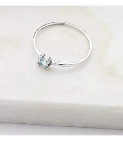 Anillo Aguamarina Oro Blanco 18K Turner<Alda Joyeros Fashion