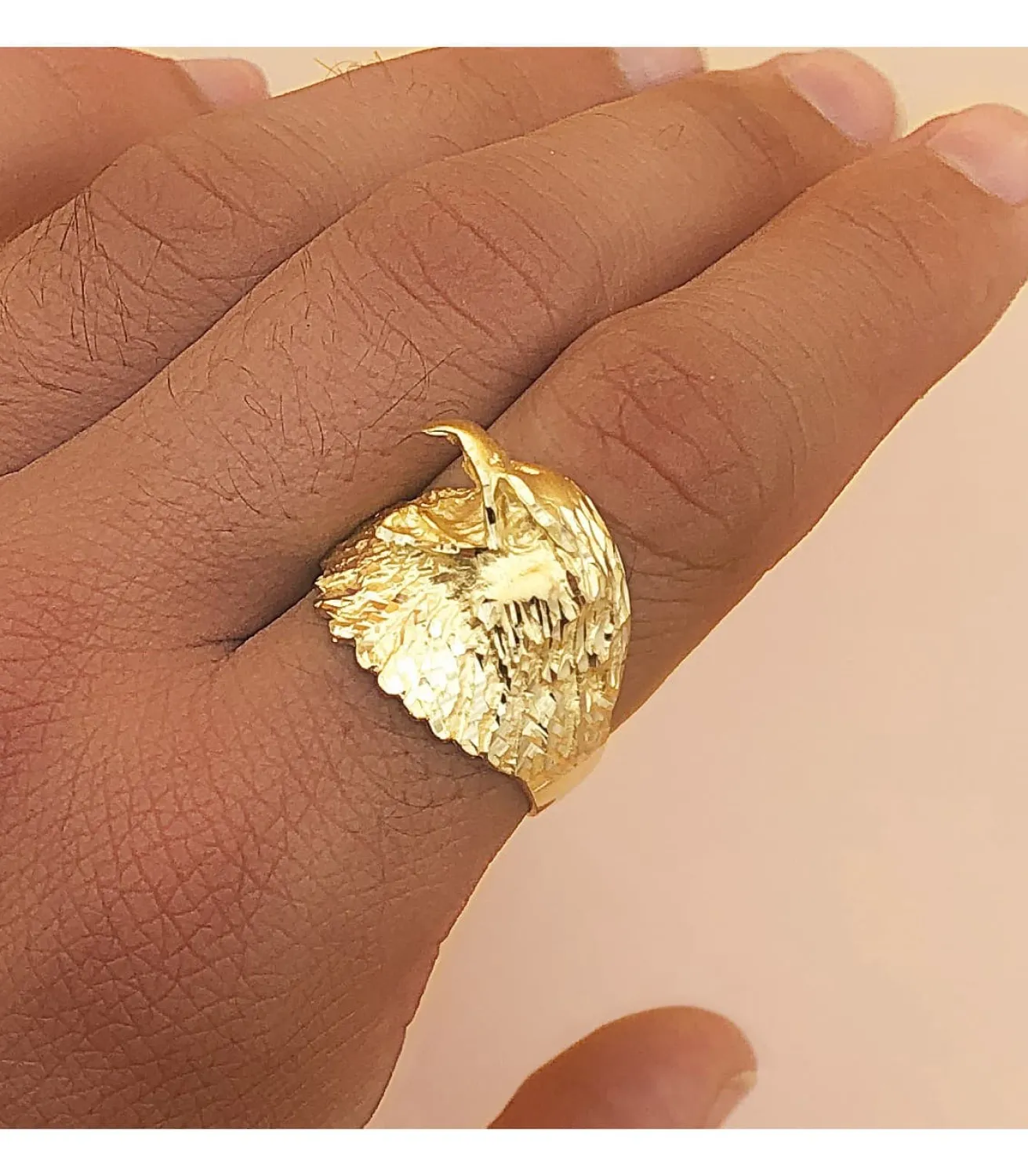 Anillo Aguila Hombre De Oro Amarillo 18K<Alda Joyeros Flash Sale