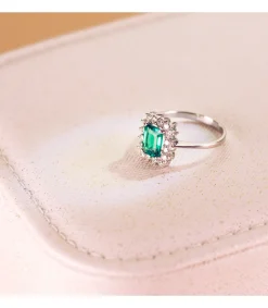 Anillo Carrie Oro 18K Esmeralda Y Diamantes<Alda Joyeros Store