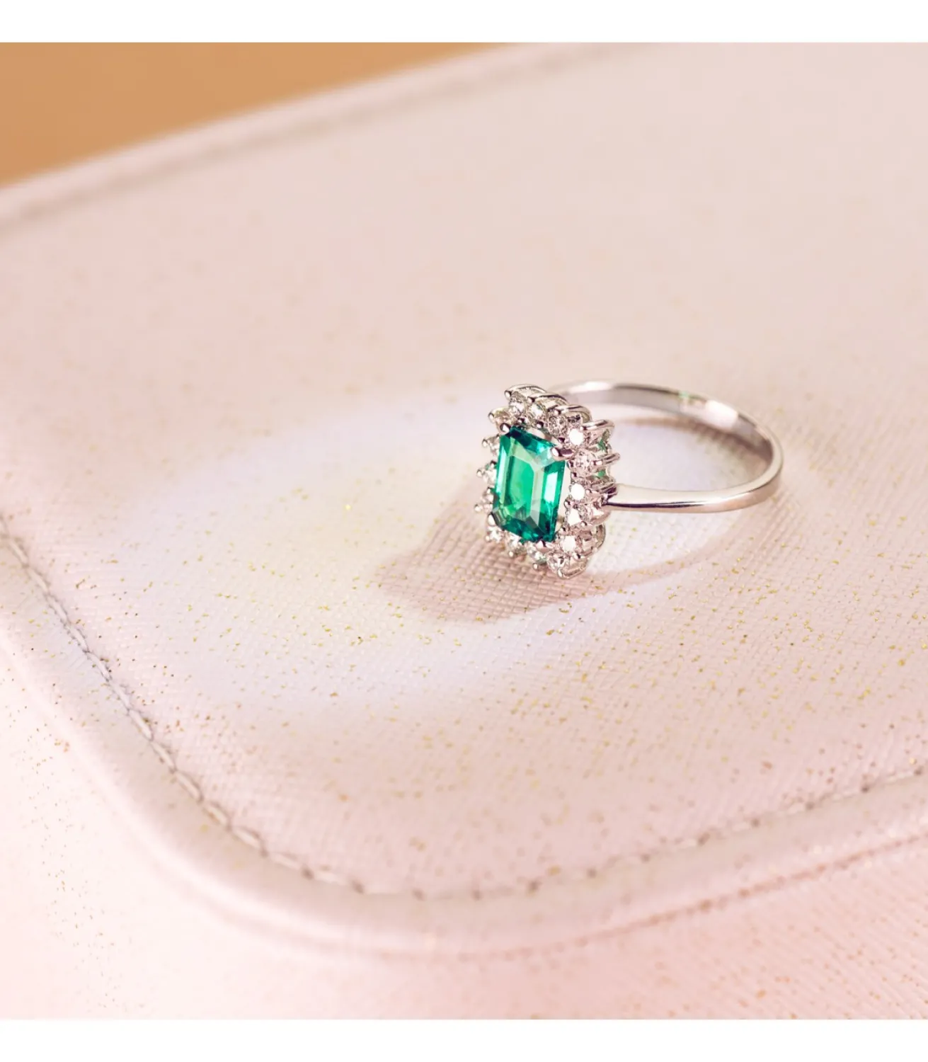 Anillo Carrie Oro 18K Esmeralda Y Diamantes<Alda Joyeros Store