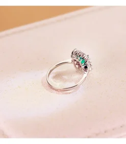 Anillo Carrie Oro 18K Esmeralda Y Diamantes<Alda Joyeros Store