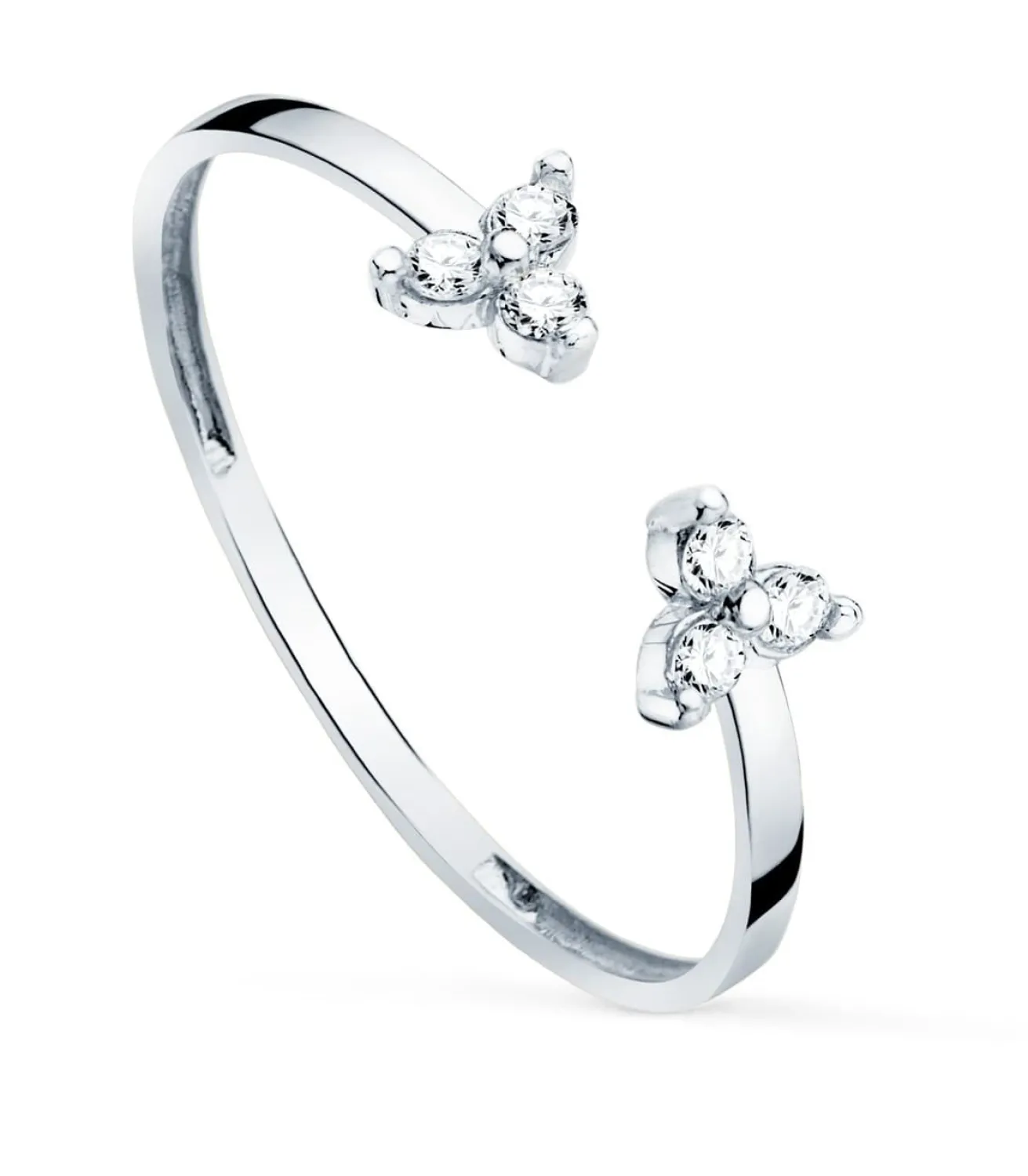 Anillo Connor Oro Blanco 18K Diamantes 0.090 Qts.<Alda Joyeros New