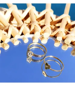 Anillo Corazon Oro 18K Glam Bolitas<Alda Joyeros Discount