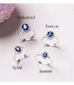 Anillo Galadriel 18K Zafiro 2.47 Q Diamantes<Alda Joyeros Flash Sale