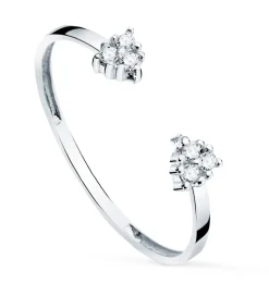 Anillo Harrington Oro Blanco 18K Diamantes 0.048 Qts.<Alda Joyeros New