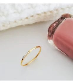 Anillo Hepburn Oro Amarillo 18K Diamantes 0.025 Qts.<Alda Joyeros Cheap