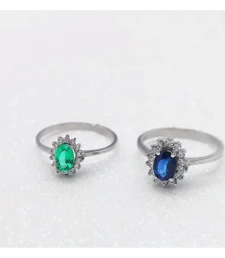 Anillo Jasmin 0.14 Qtes.18 Ktes Esmeralda 0.39 Q<Alda Joyeros New