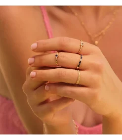Anillo Loren Oro 18K Diamantes 0.070 Qts. Aguamarina<Alda Joyeros Cheap