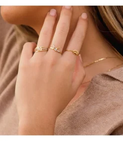 Anillo Meraki Lazo Oro 18K Topacio Azul<Alda Joyeros New