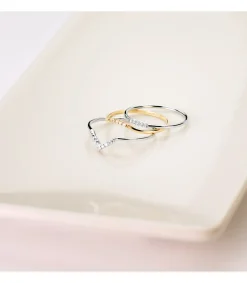 Anillo Monroe Oro Amarillo 18K Diamantes 0.025 Qts.<Alda Joyeros Shop