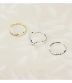 Anillo Monroe Oro Amarillo 18K Diamantes 0.025 Qts.<Alda Joyeros Shop