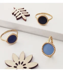 Anillo Mujer Oro Amarillo 18K Blue Lake Dot<Alda Joyeros Shop