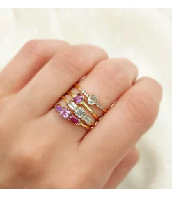 Anillo Queen Topacio Azul Oro Amarillo 18K<Alda Joyeros Best Sale