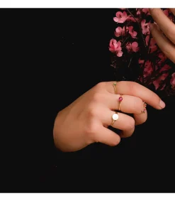 Anillo Sello Mujer Circulo Oro 18K<Alda Joyeros Cheap
