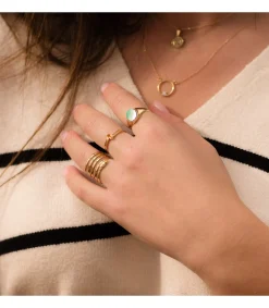 Anillo Sello Mujer Malaquita Oro 18K<Alda Joyeros Sale
