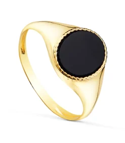 Anillo Sello Mujer Onix Oro 18K<Alda Joyeros Online
