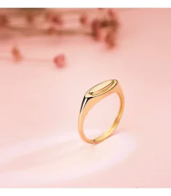 Anillo Sello Ojival Oro 18K<Alda Joyeros New