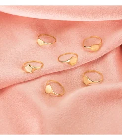 Anillo Sign Sello Mujer Flor Oro 18K<Alda Joyeros Cheap
