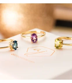 Anillo Solitario Fancy Amatista Oro 18K<Alda Joyeros Clearance