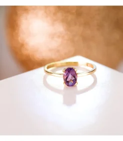 Anillo Solitario Fancy Amatista Oro 18K<Alda Joyeros Clearance
