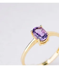 Anillo Solitario Fancy Amatista Oro 18K<Alda Joyeros Clearance
