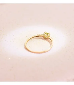 Anillo Streep Oro 18K Diamantes 0.030 Qts. Olivina<Alda Joyeros New