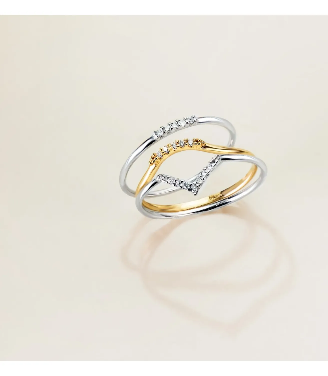 Anillo Streisand Oro Blanco 18K Diamantes 0.035 Qts.<Alda Joyeros Cheap