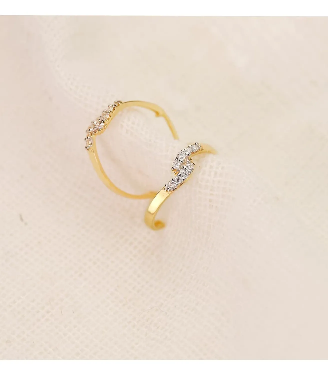 Aros Abiertos Oro Bicolor 18 K 15 Mm<Alda Joyeros Sale