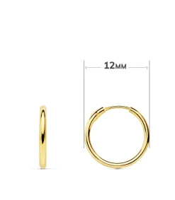Aros Colgante Circulo Oro Amarillo 18K<Alda Joyeros Best Sale
