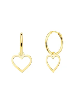 Aros Colgante Corazon Oro Amarillo 18K<Alda Joyeros Hot