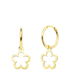 Aros Colgante Flor Oro Amarillo 18K<Alda Joyeros Best