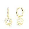 Aros Colgante Trebol Oro Amarillo 18K<Alda Joyeros Cheap