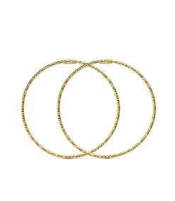 Aros Diamantados Oro Amarillo 18 K 40 Mm<Alda Joyeros Hot