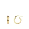 Aros Greca Herradura Oro Amarillo 18 K 14 Mm<Alda Joyeros Sale