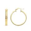 Aros Greca Huecos Oro Amarillo 18 K 28 Mm<Alda Joyeros Best