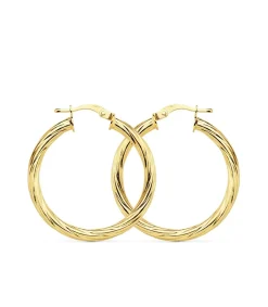 Aros Huecos Brillo Oro Amarillo 18 K 29 Mm<Alda Joyeros Best