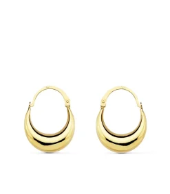 Aros Morcilla Oro Amarillo 18K 17 Mm<Alda Joyeros Flash Sale