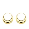 Aros Morcilla Oro Amarillo 18K 20 Mm<Alda Joyeros Online