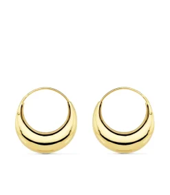 Aros Morcilla Oro Amarillo 18K 20 Mm<Alda Joyeros Online