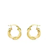 Aros Mujer Trenzados Oro Amarillo 18K 18 Mm<Alda Joyeros Cheap