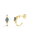 Aros Paradise Aguamarina Oro Amarillo 18K<Alda Joyeros Sale