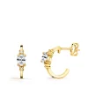 Aros Paradise Circonita Oro Amarillo 18K<Alda Joyeros Outlet