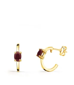Aros Paradise Glam Rubi Oro Amarillo 18K<Alda Joyeros Best