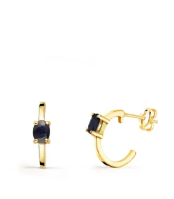 Aros Paradise Glam Zafiro Oro Amarillo 18K<Alda Joyeros Discount