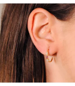 Aros Paradise Oro Amarillo 18K Marquise Amatista<Alda Joyeros Outlet
