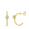 Aros Paradise Oro Amarillo 18K Bolitas Aguamarina<Alda Joyeros Shop