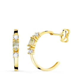 Aros Paradise Oro Amarillo 18K Aguamarina<Alda Joyeros Outlet