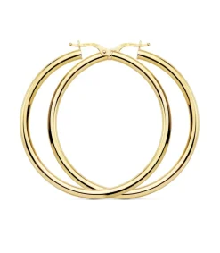 Aros Redondos Huecos Oro Amarillo 18 K 46 Mm<Alda Joyeros Best